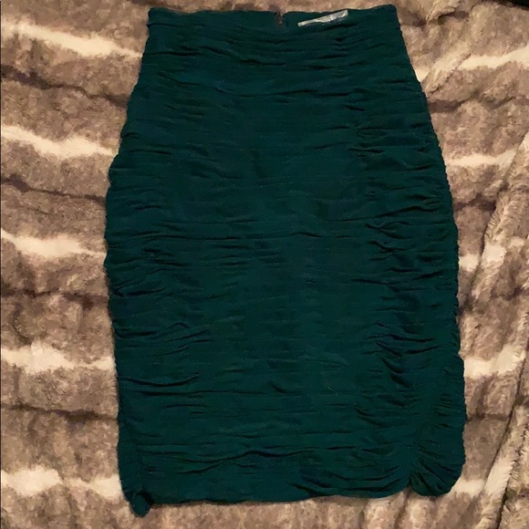 MAAC London Gathered Front Skirt - Forest Green - Picture 1 of 4